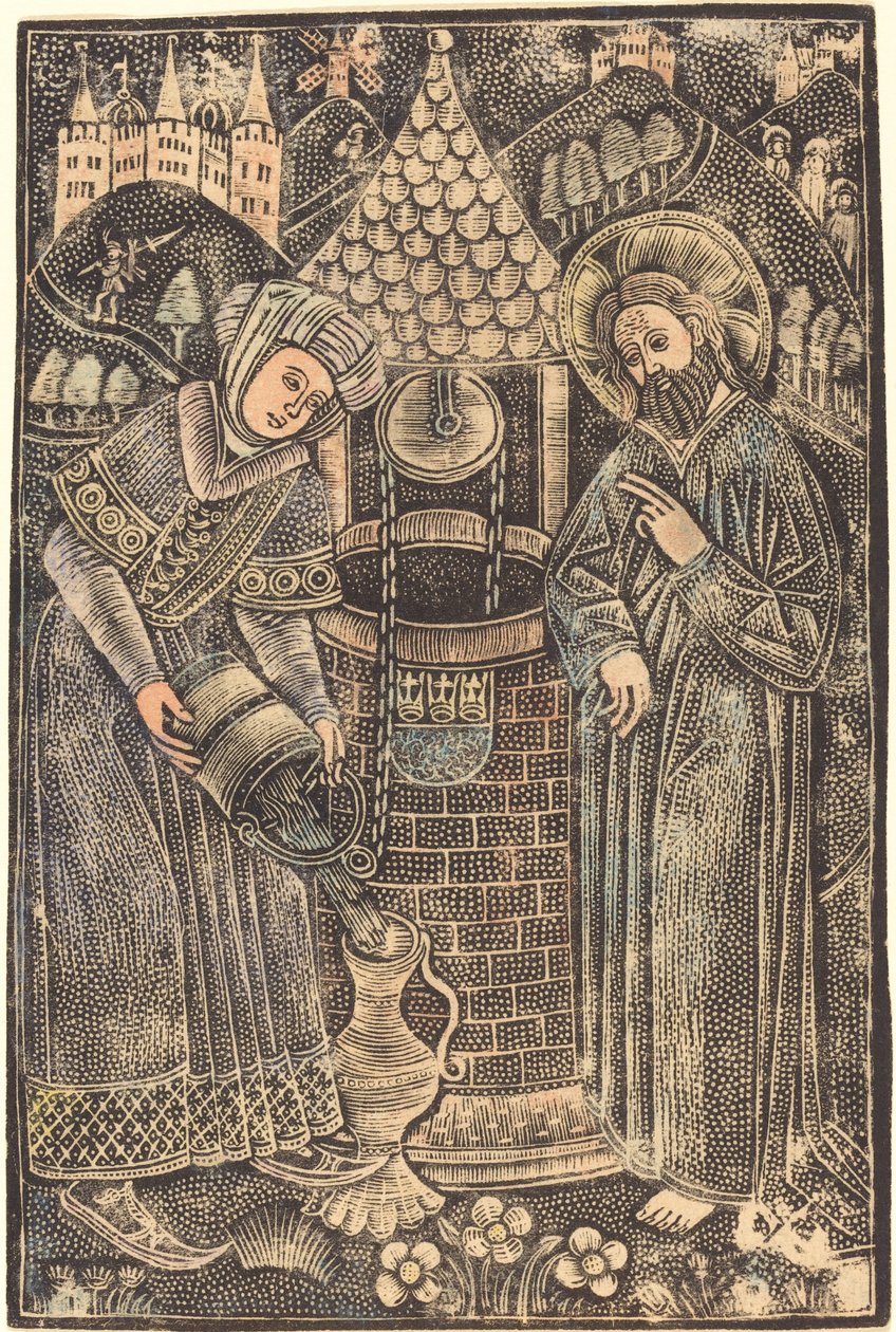 Christ and the Woman of Samaria by German 15th Century