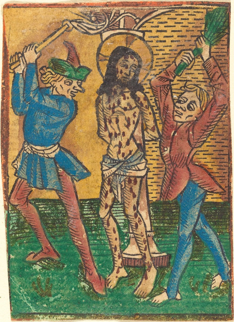 Scourging of Christ by German 15th Century