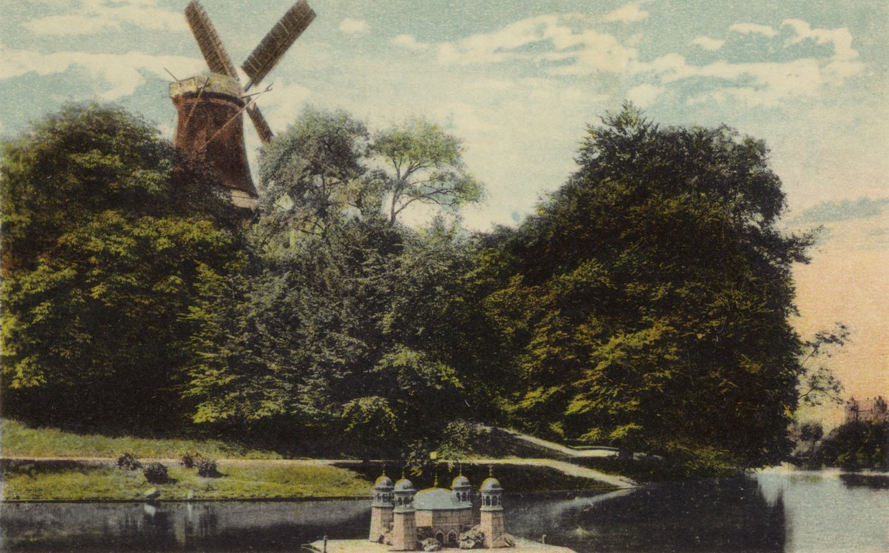 Bremen: Wallpartie with Windmill by German Photographer