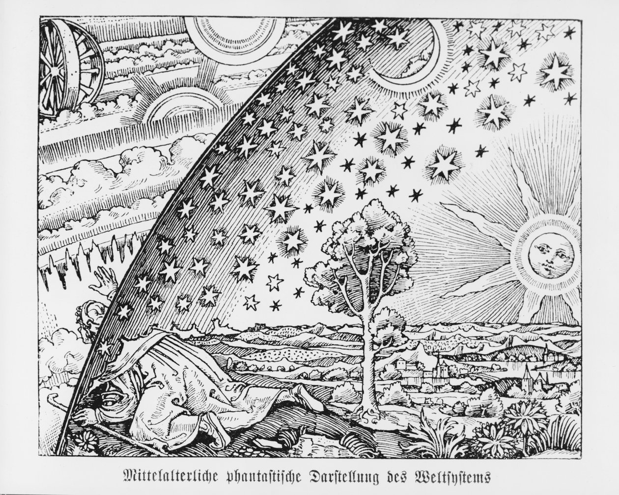 Fantastic Depiction of the Solar System by German School