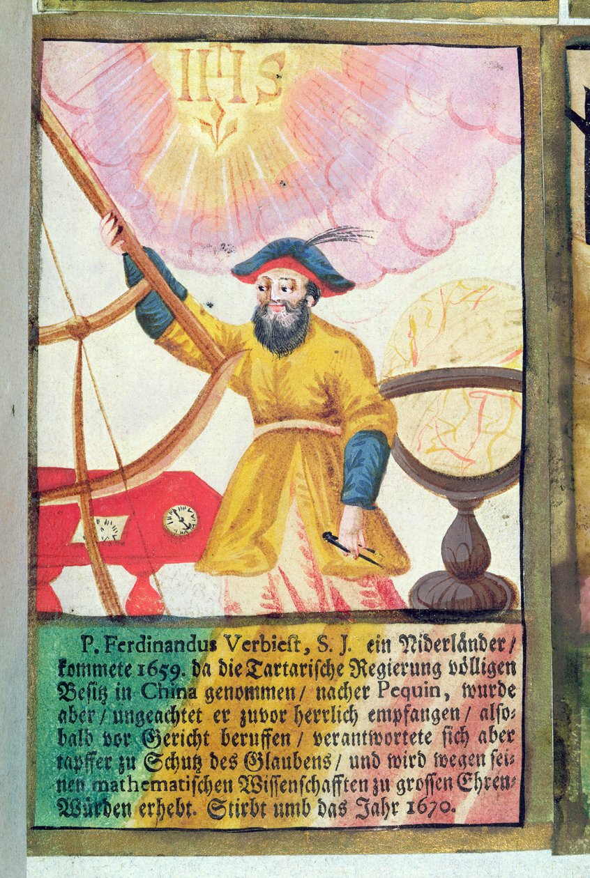 Father Ferdinand Verbiest (1623-88) by German School