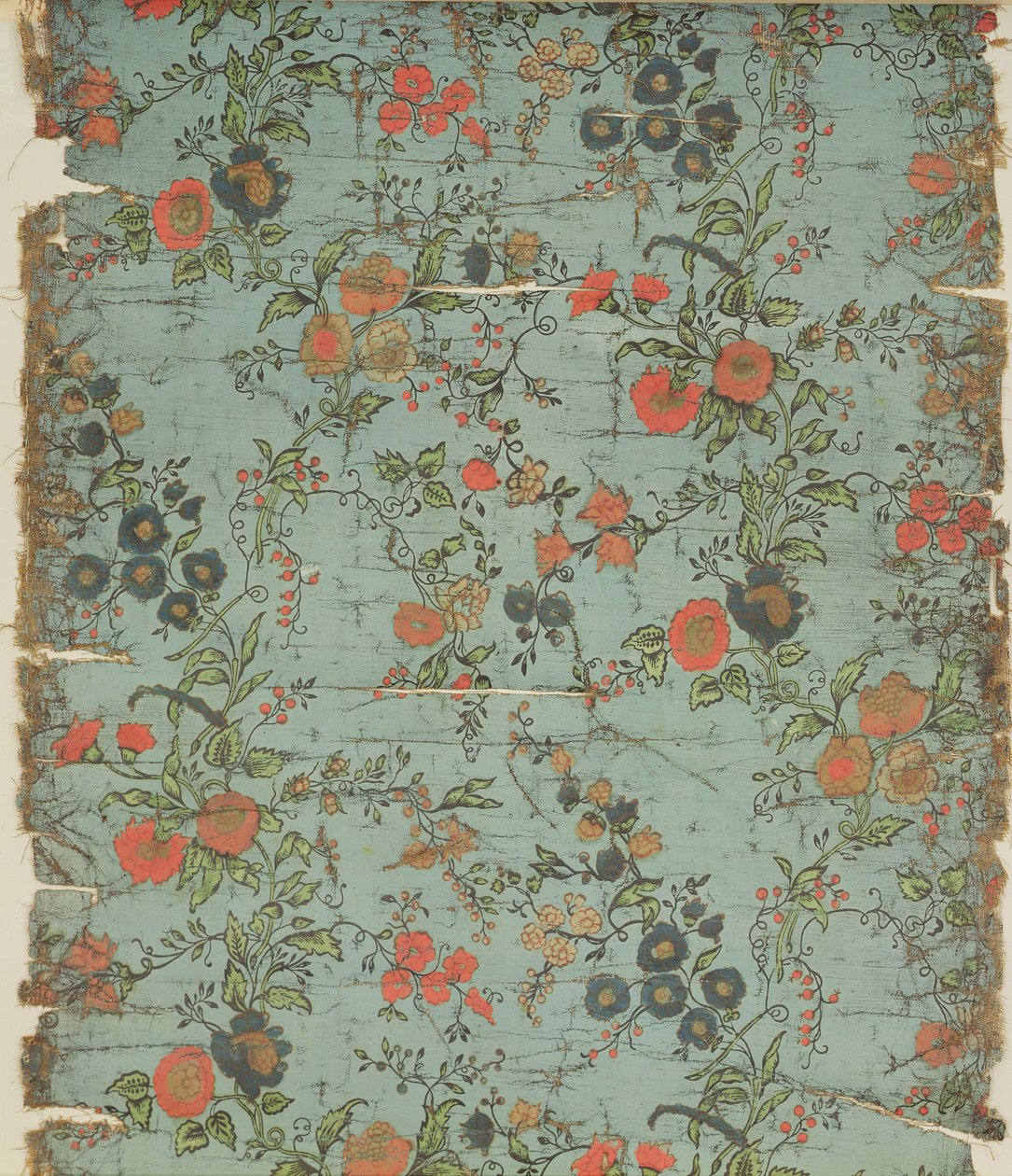 Floral wallpaper by German School