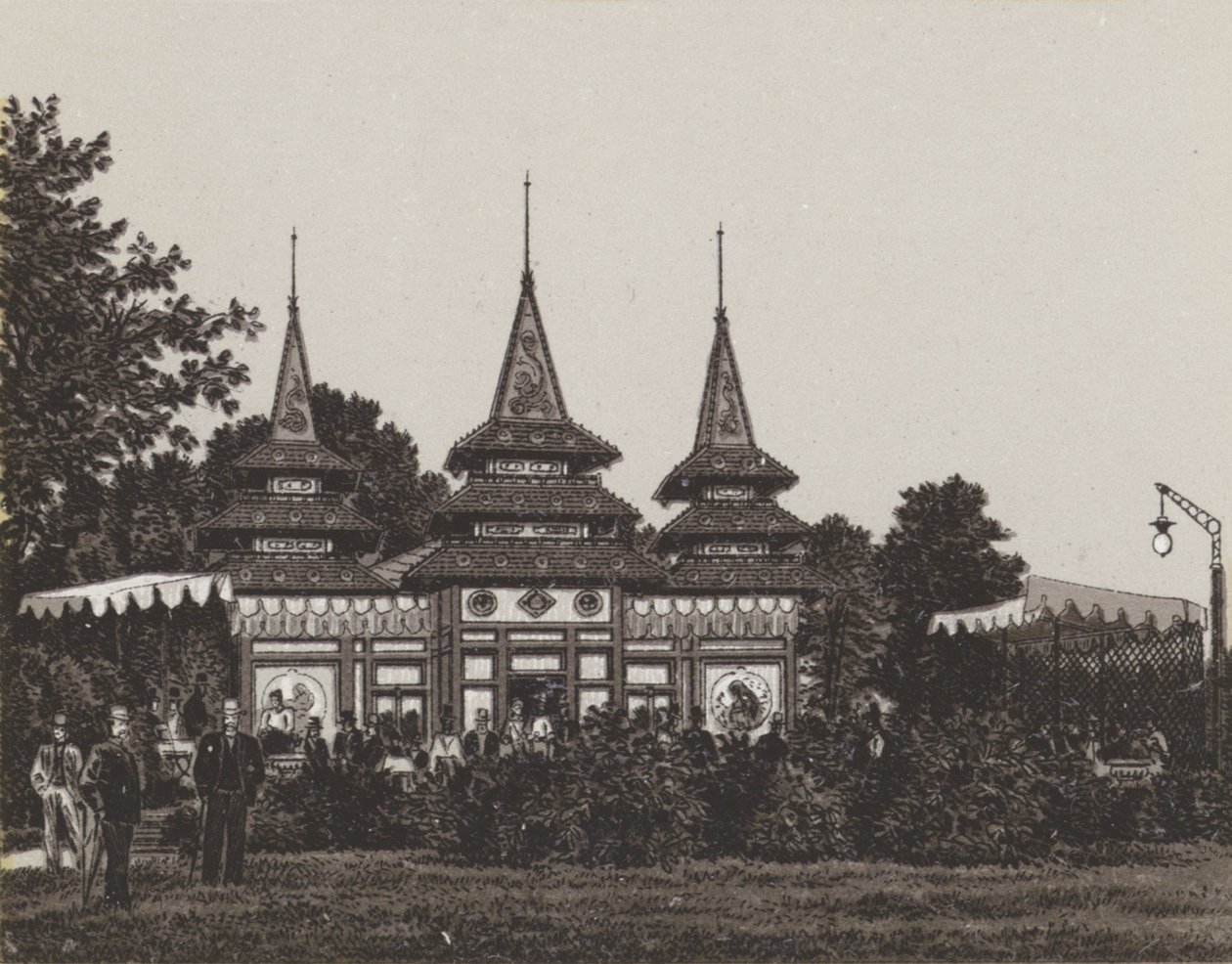 Japanese Porcelain Pavilion by German School