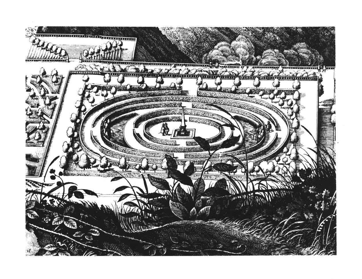 Labyrinth at Heidelberg, Hortus Palatinus by German School