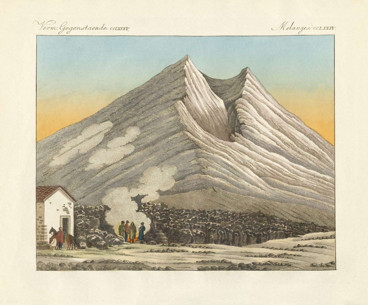 Mount Etna of Sicily by German School