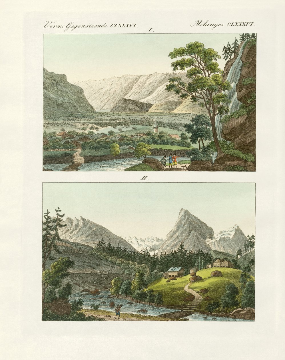 Views of Switzerland by German School
