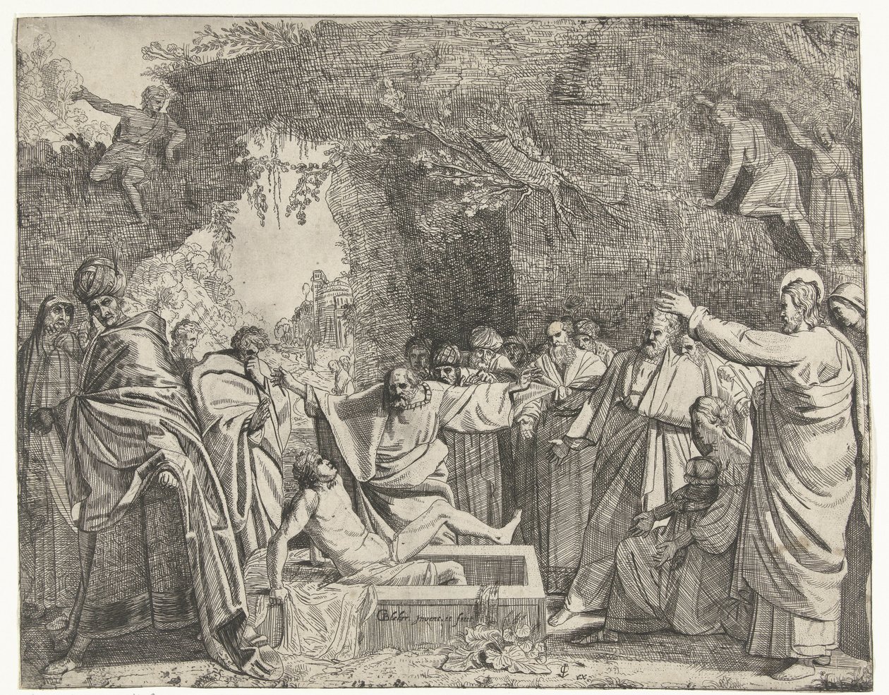 Raising of Lazarus by Gerrit Bleker