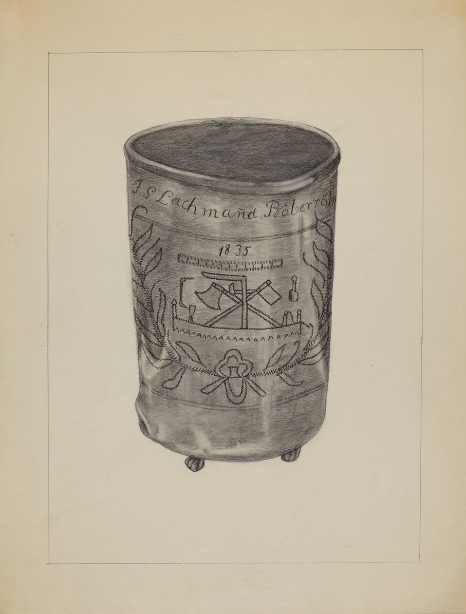 Pewter Beaker, c. 1936 by Gertrude Lemberg