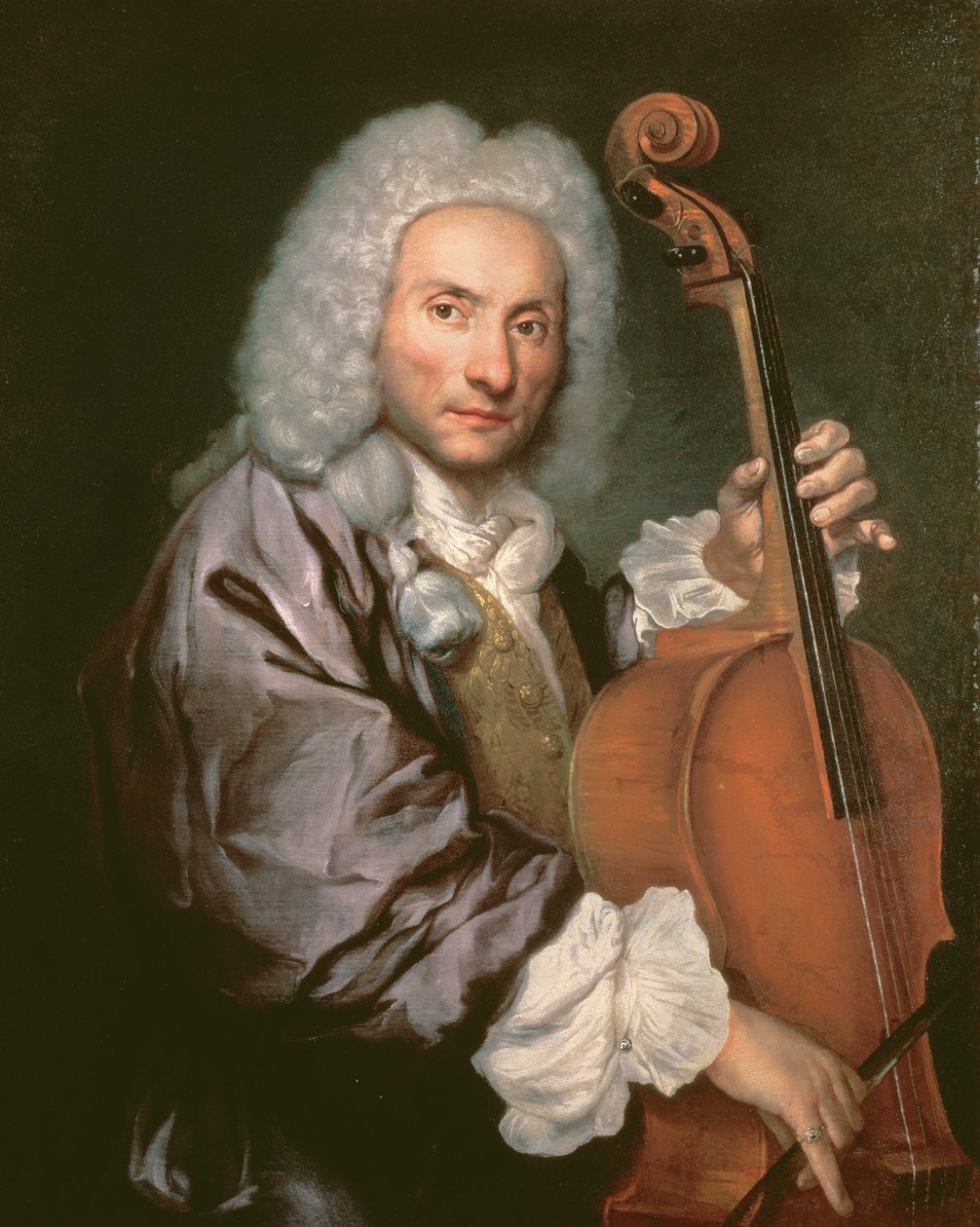 Cello player by Giacomo Ceruti