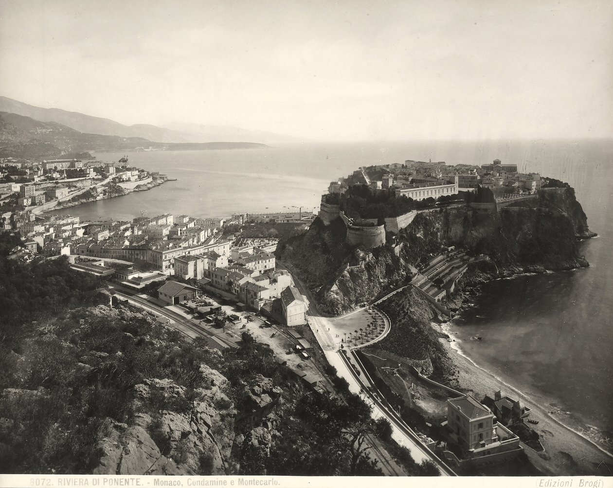 Panoramic view of Monaco by Giacomo Brogi