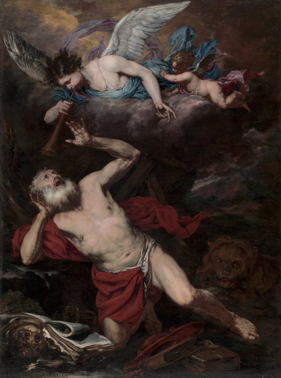 The Vision of St. Jerome by Giambattista Langetti