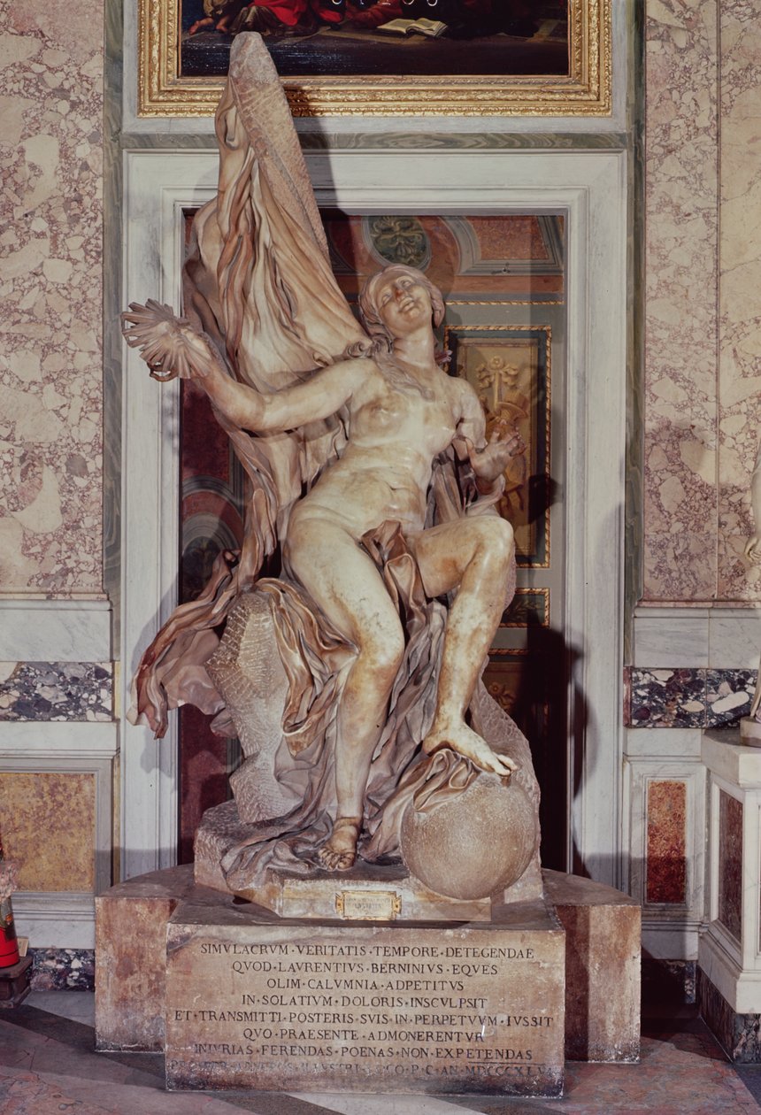Truth Unveiled by Time by Gian Lorenzo Bernini