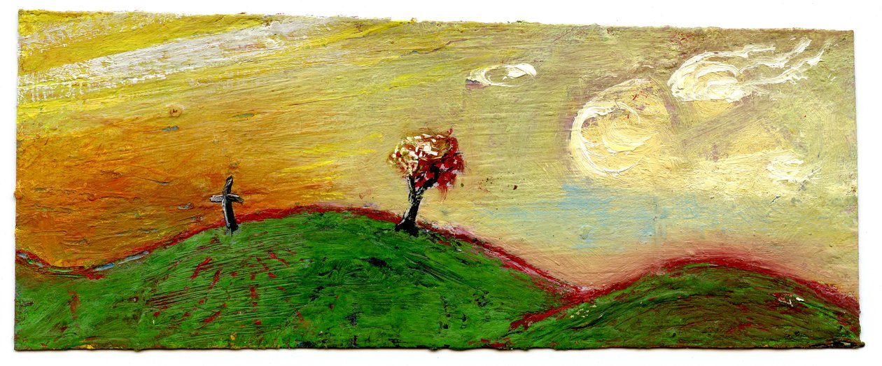Tree and Cross, Sunset, 2003 by Gigi Sudbury