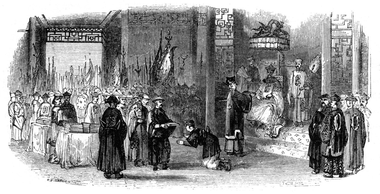 Annual Ceremony of Presenting the Almanacks, 1847 by Giles