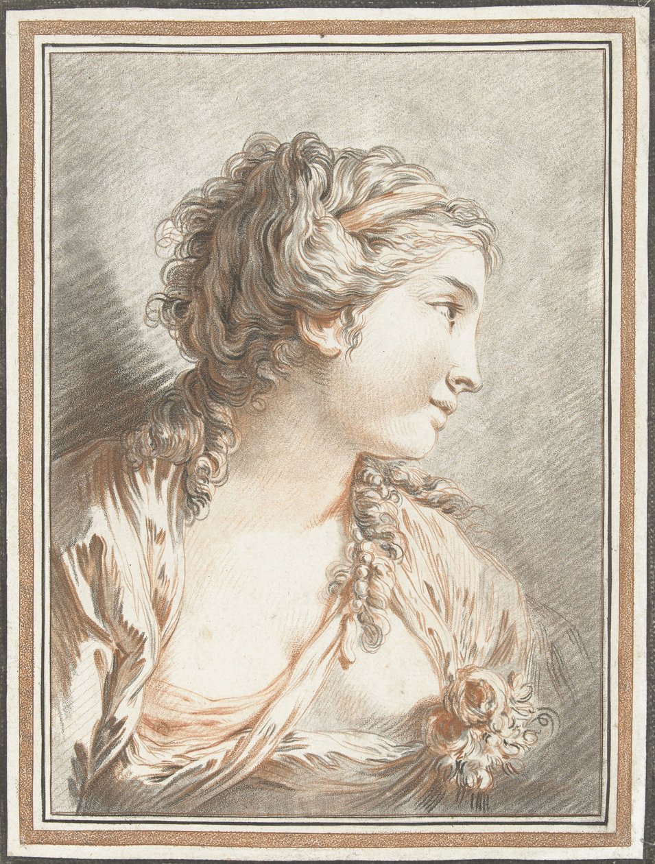 Bust of a Woman by Gilles Demarteau