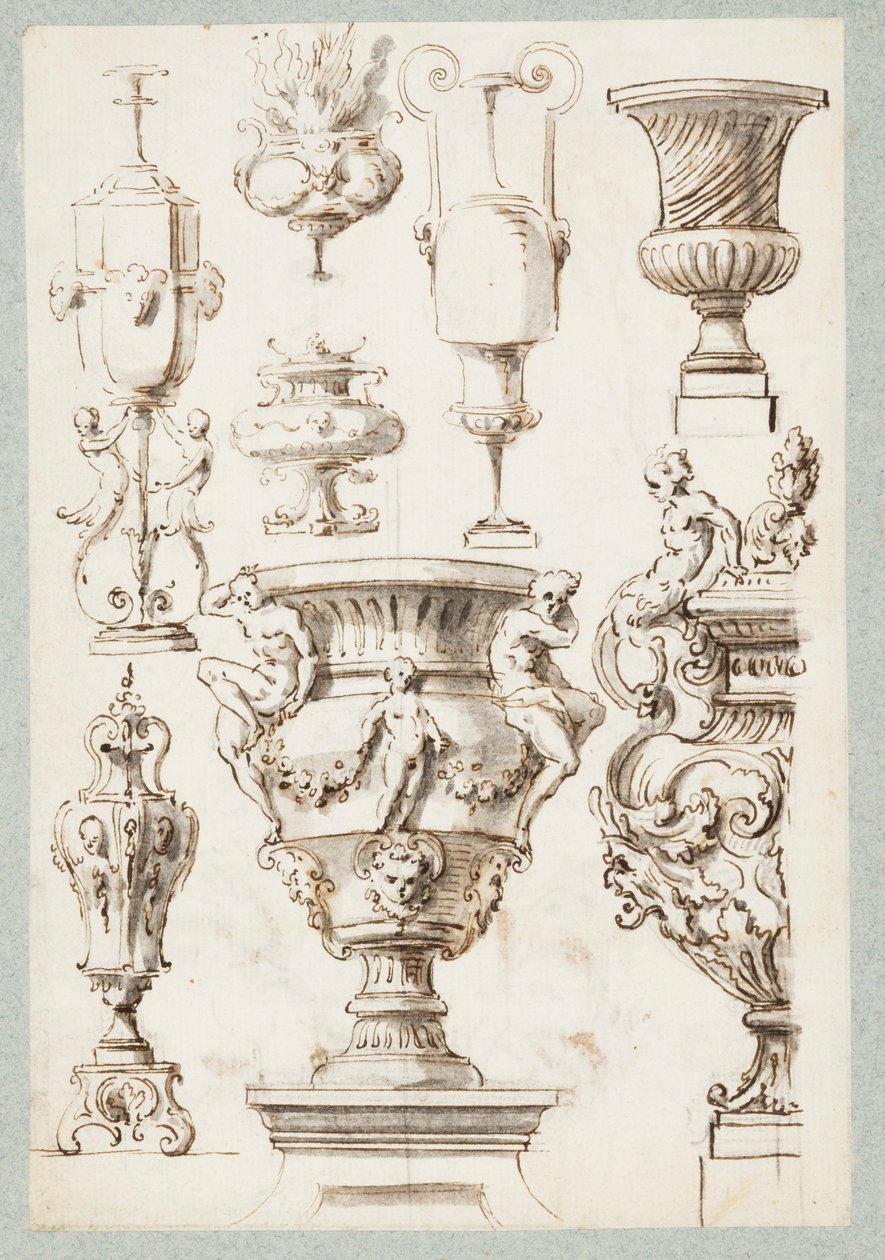 Eight Urns by Gilles Marie Oppenord