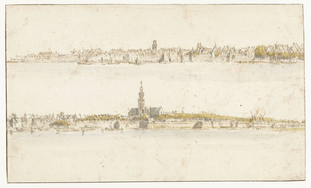 Two Views of Antwerp by Gillis Neyts