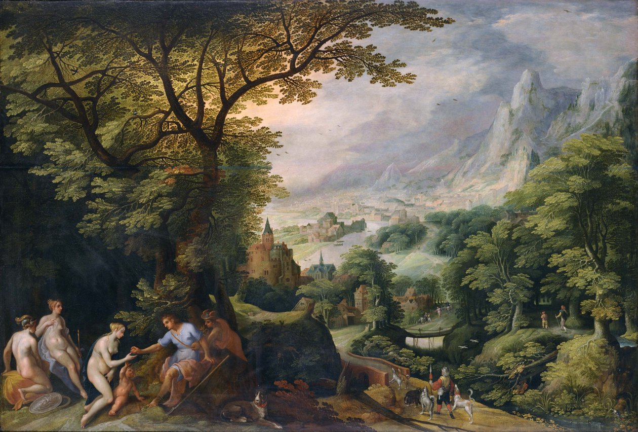 Mountain Landscape Depicting 