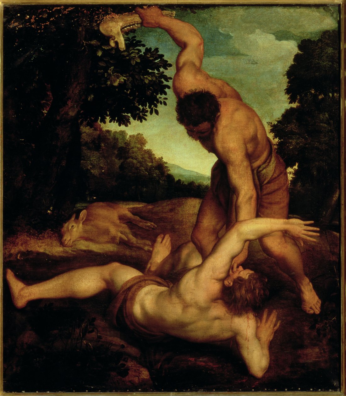 Samson Smiting a Philistine with the Jawbone of an Ass by Giorgio Schiavone