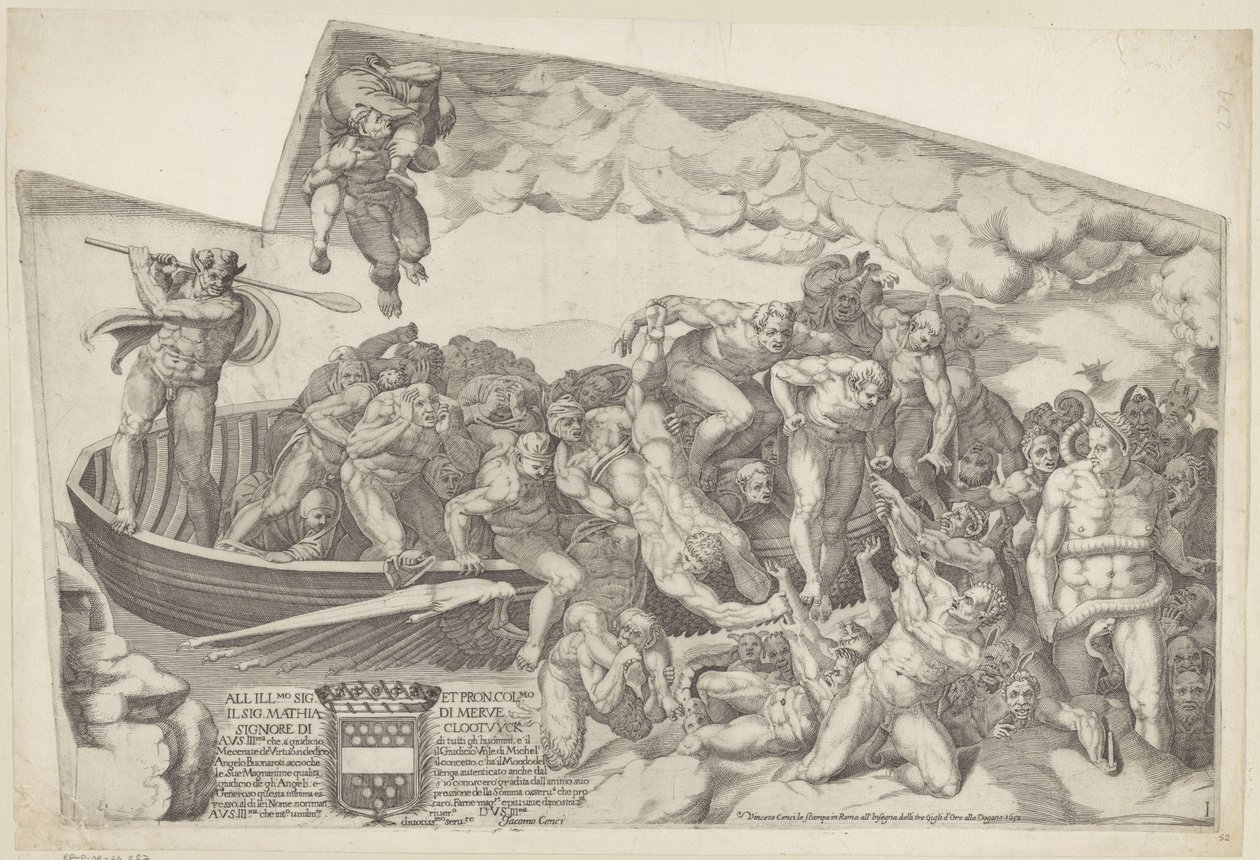 The Last Judgment, Sheet I by Giorgio Ghisi