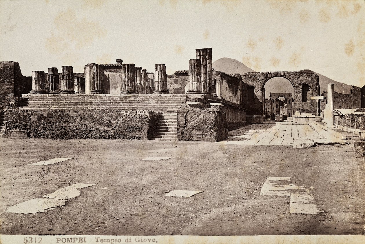 Temple of Jupiter in Pompeii by Giorgio Sommer