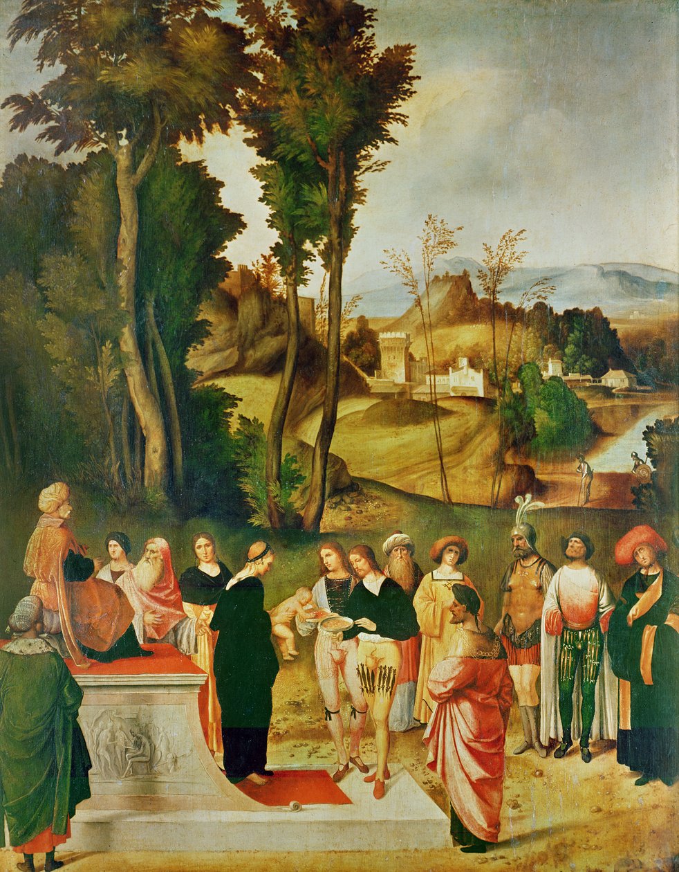 Moses Being Tested by the Pharaoh, c.1502-05 by Giorgione da Castelfranco