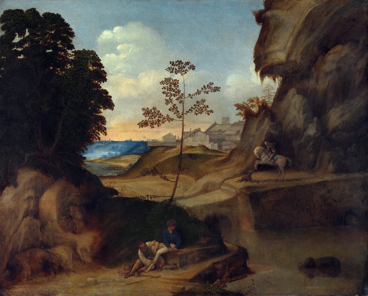 Landscape with Sunset by Giorgione da Castelfranco