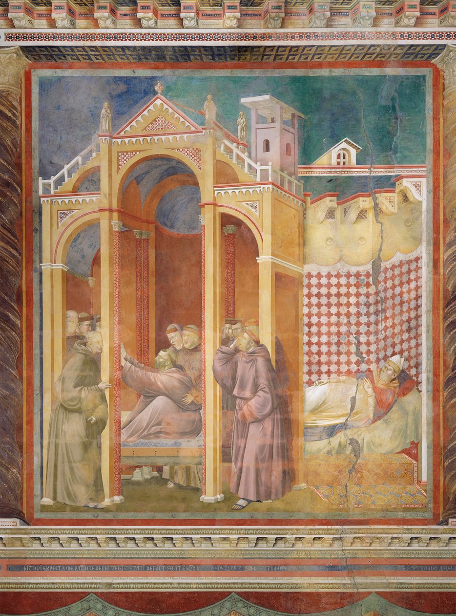 The Vision of Brother Agostino and the Bishop of Assisi by Giotto di Bondone