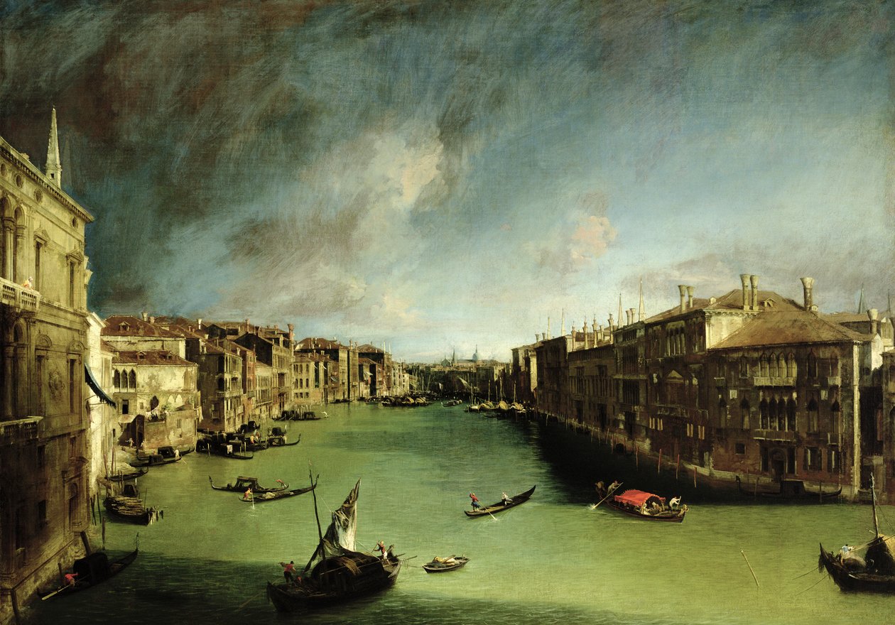 The Grand Canal, View of the Palazzo Balbi towards the Rialto Bridge, 1724 by Giovanni Antonio Canal