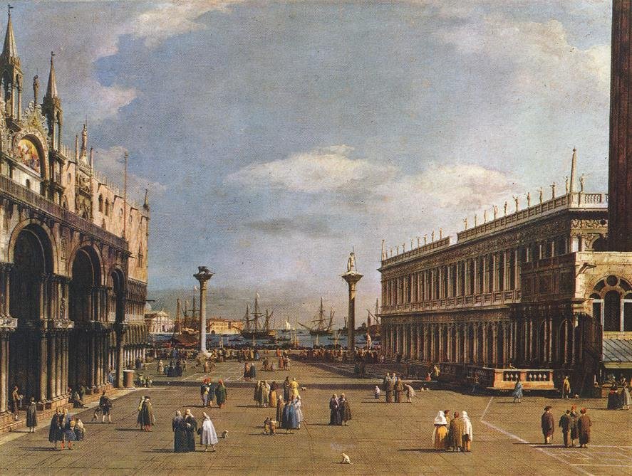 The Piazzetta by Giovanni Antonio Canal