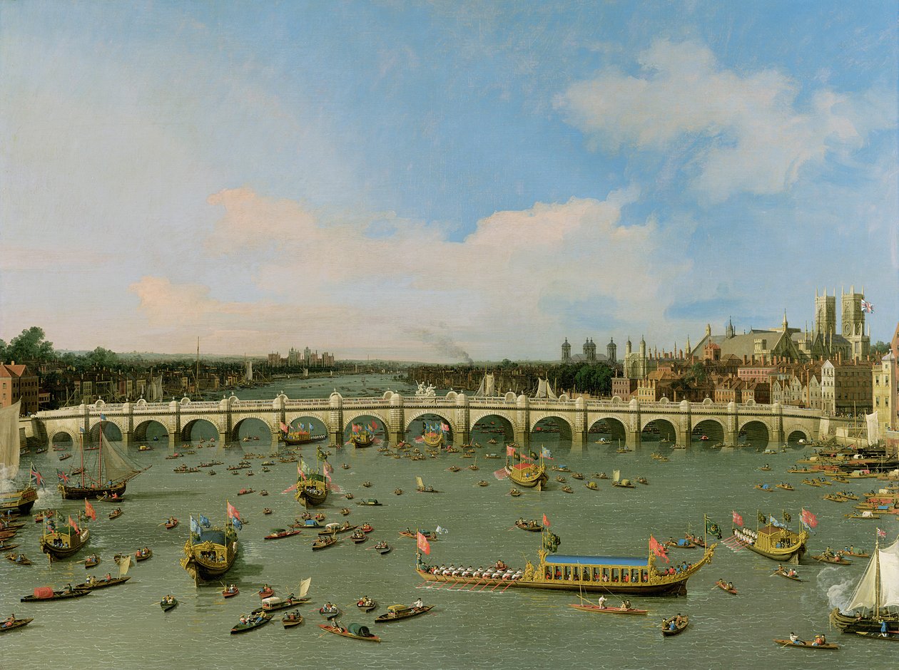 Westminster Bridge, London, With the Lord Mayor