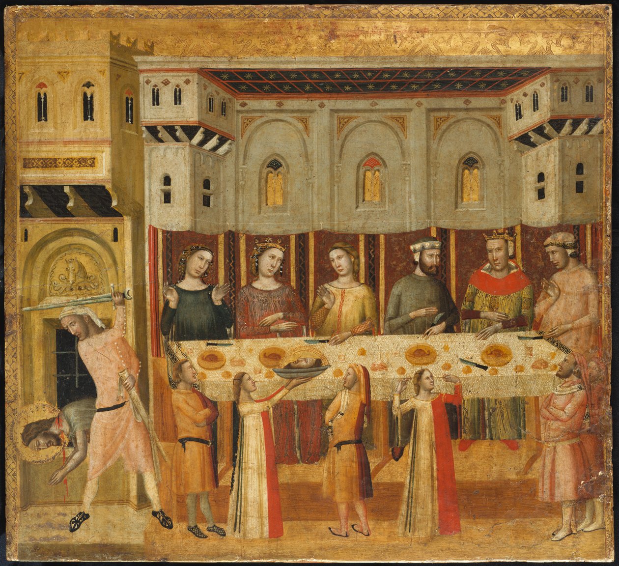 The Feast of Herod and the Beheading of the Baptist by Giovanni Baronzio