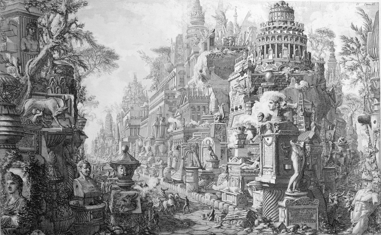 Allegorical Frontispiece of Rome and Its History by Giovanni Battista Piranesi