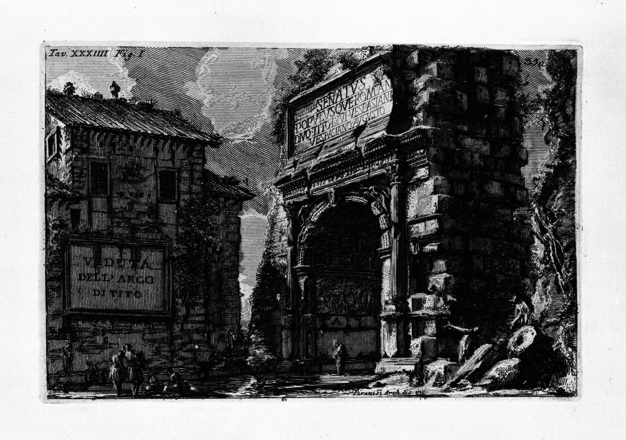 Arch of Titus by Giovanni Battista Piranesi