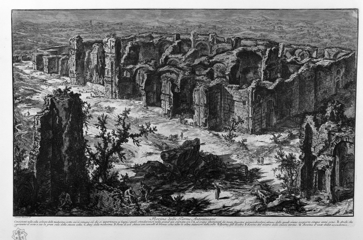 Ruins of the Baths of Caracalla by Giovanni Battista Piranesi