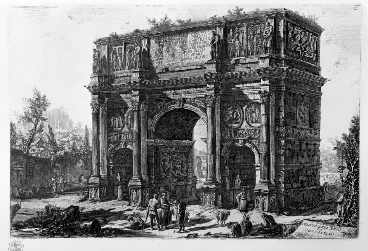 View of the Arch of Constantine by Giovanni Battista Piranesi