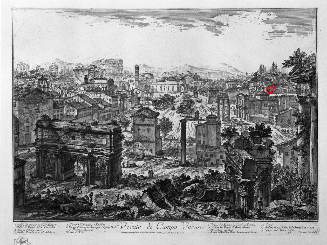 View of Campo Vaccino by Giovanni Battista Piranesi