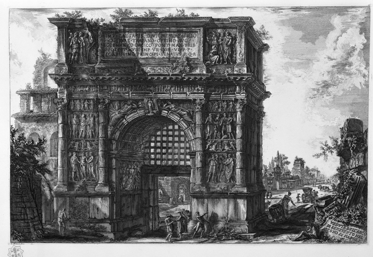 View of the Arch of Benevento in the Kingdom of Naples by Giovanni Battista Piranesi