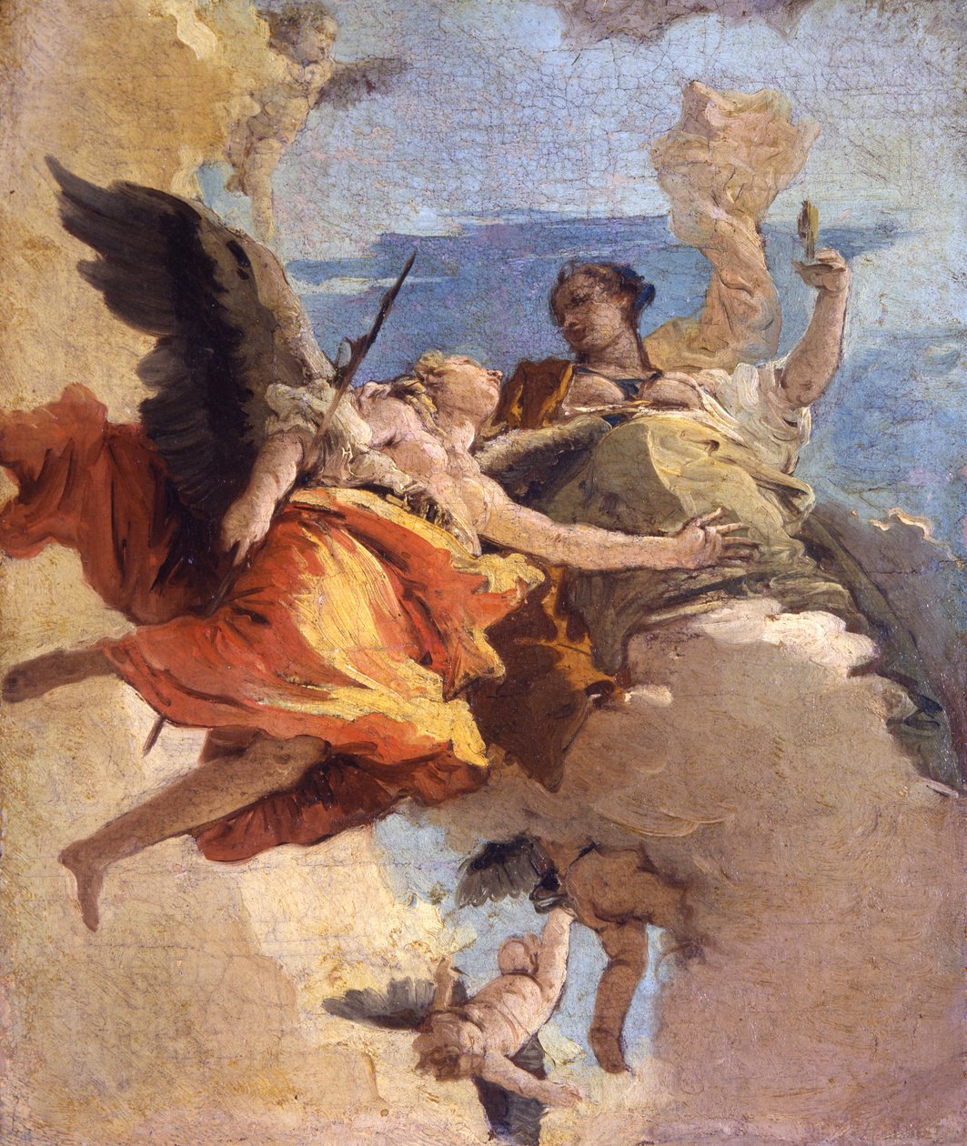 Allegory of Virtue and Nobility by Giovanni Battista Tiepolo