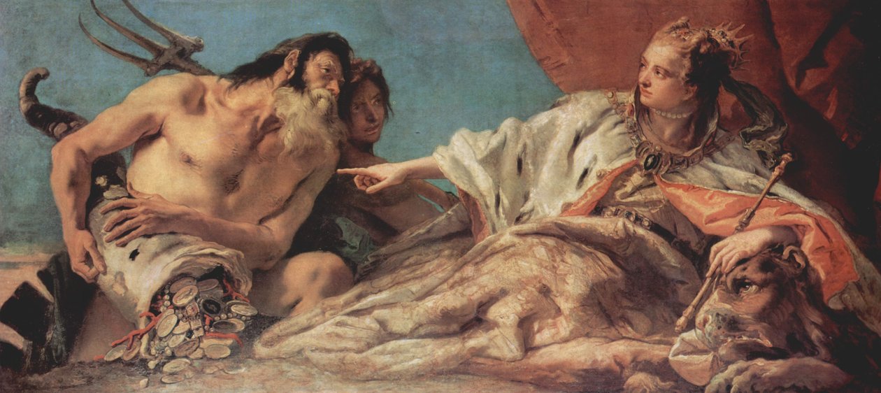 Neptune Offering Gifts to the City of Venice by Giovanni Battista Tiepolo