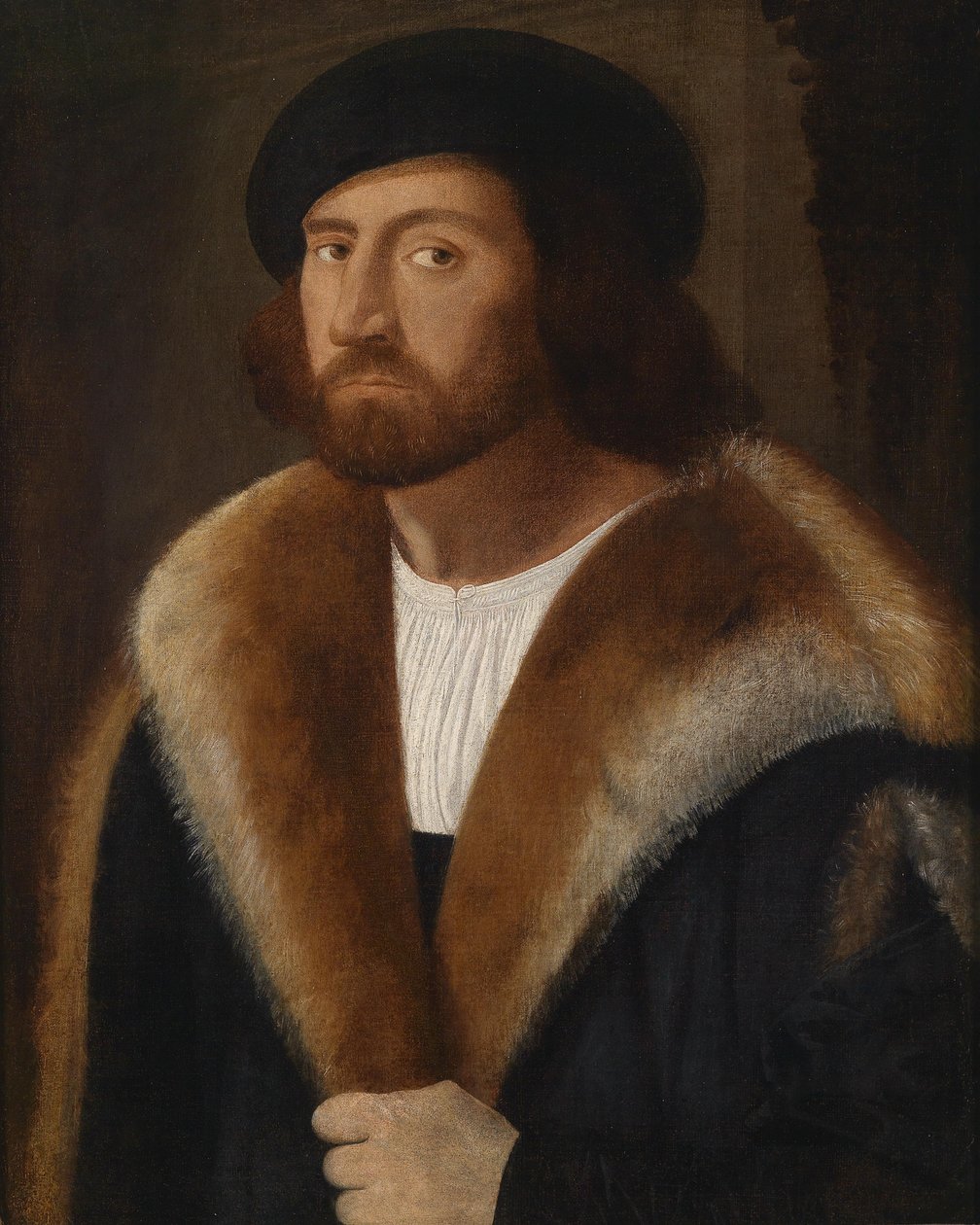 Portrait of a Man with a Beret by Giovanni de Busi Cariani