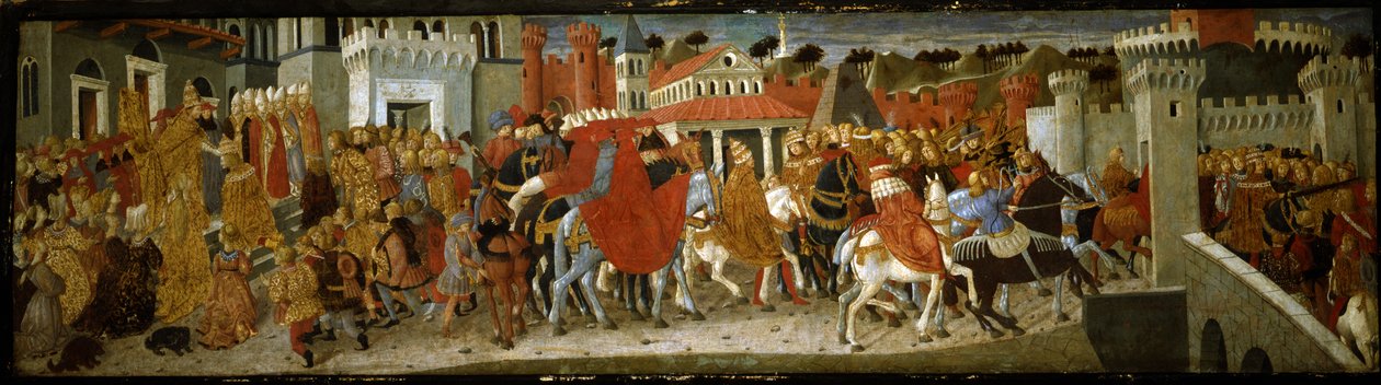 Scenes from the Coronation of the Emperor Frederick III in Rome by Giovanni Di Ser Giovanni Guidi