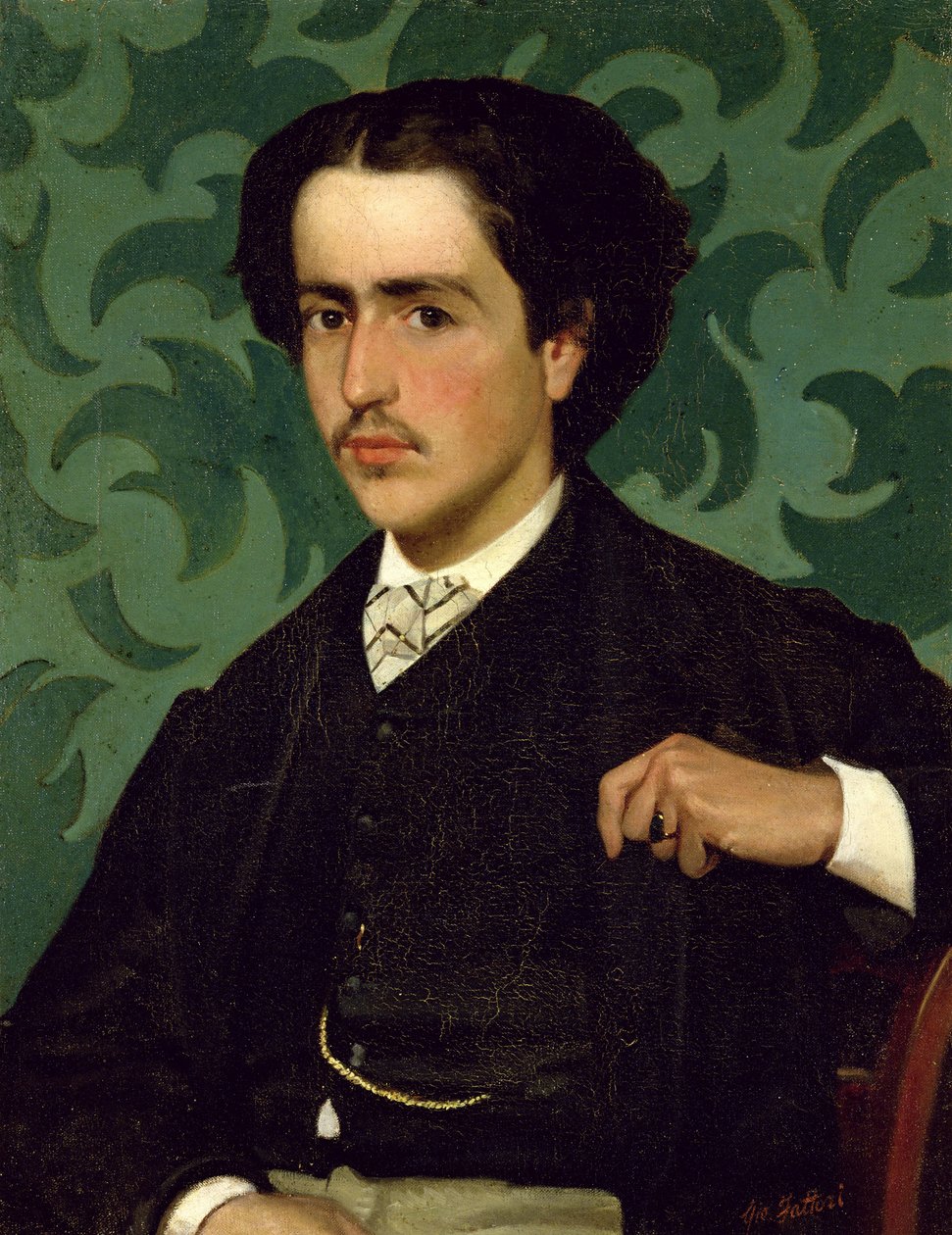 Portrait of a Young Man by Giovanni Fattori