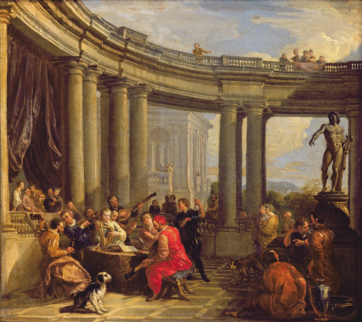 Concert in a Circular Gallery by Giovanni Paolo Pannini