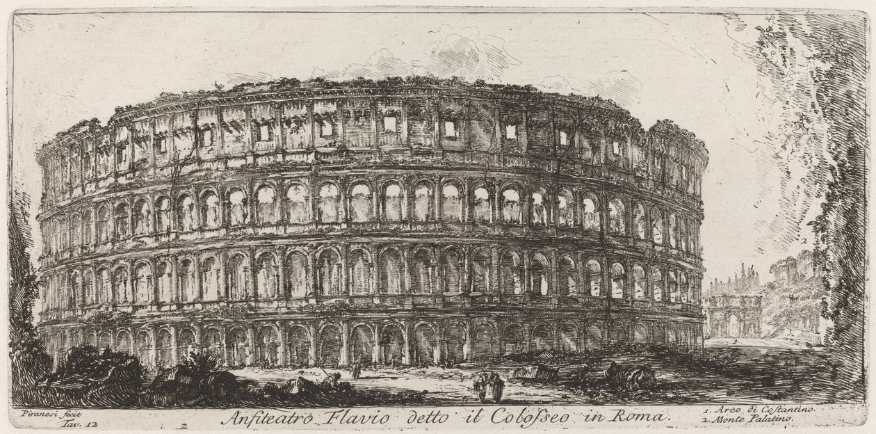 Flavian Amphitheater Known as the Colosseum by Giovanni Battista Piranesi