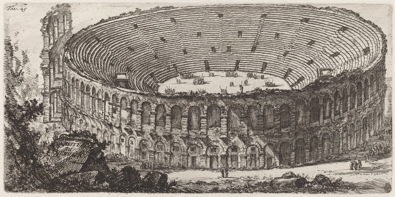 Amphitheater of Verona by Giovanni Battista Piranesi