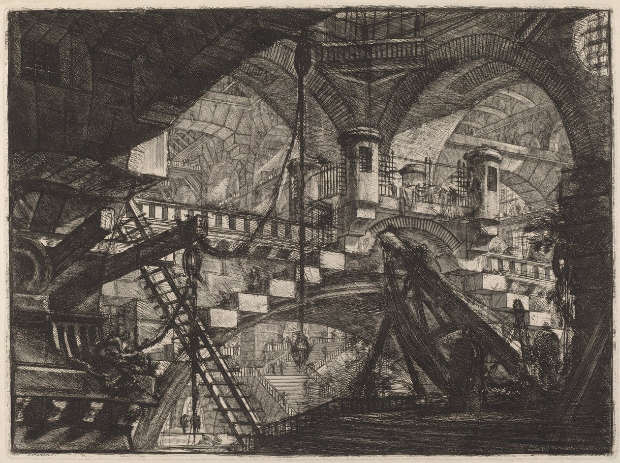 The Arch with a Shell Ornament by Giovanni Battista Piranesi