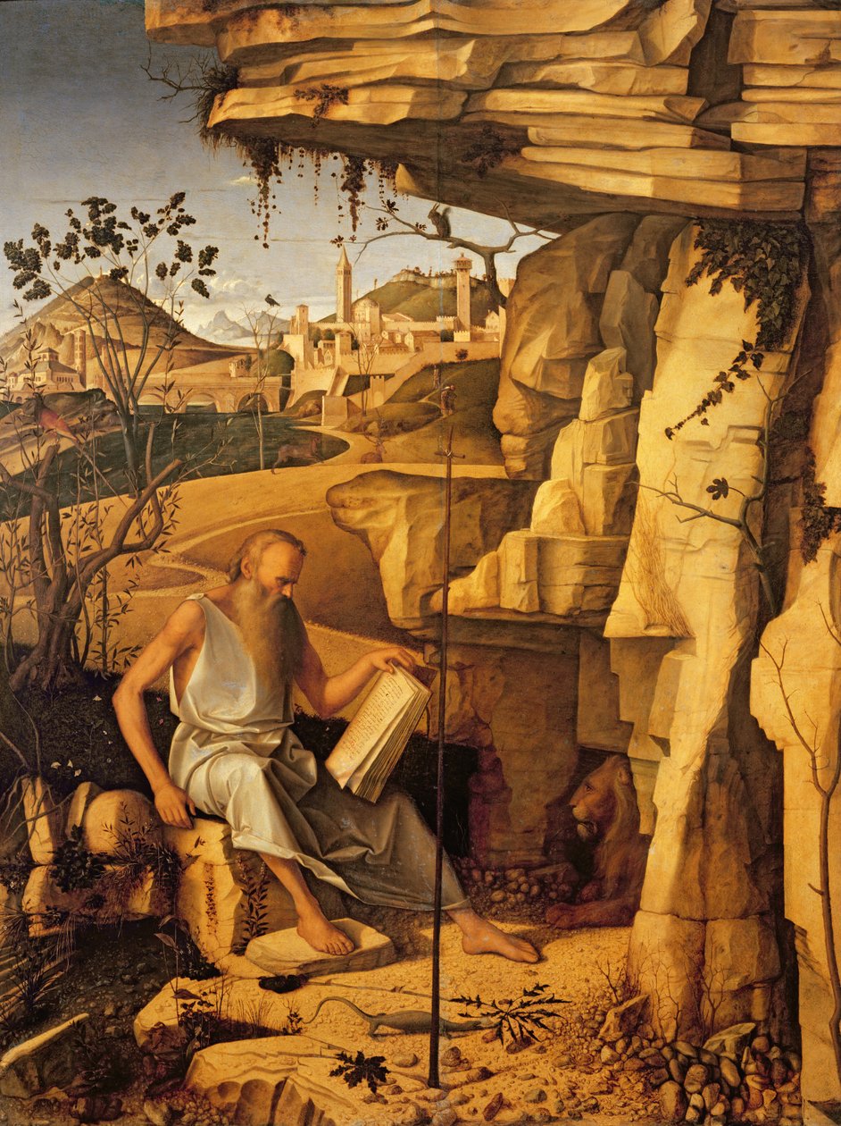 St. Jerome in the Desert, 1480-87 by Giovanni Bellini