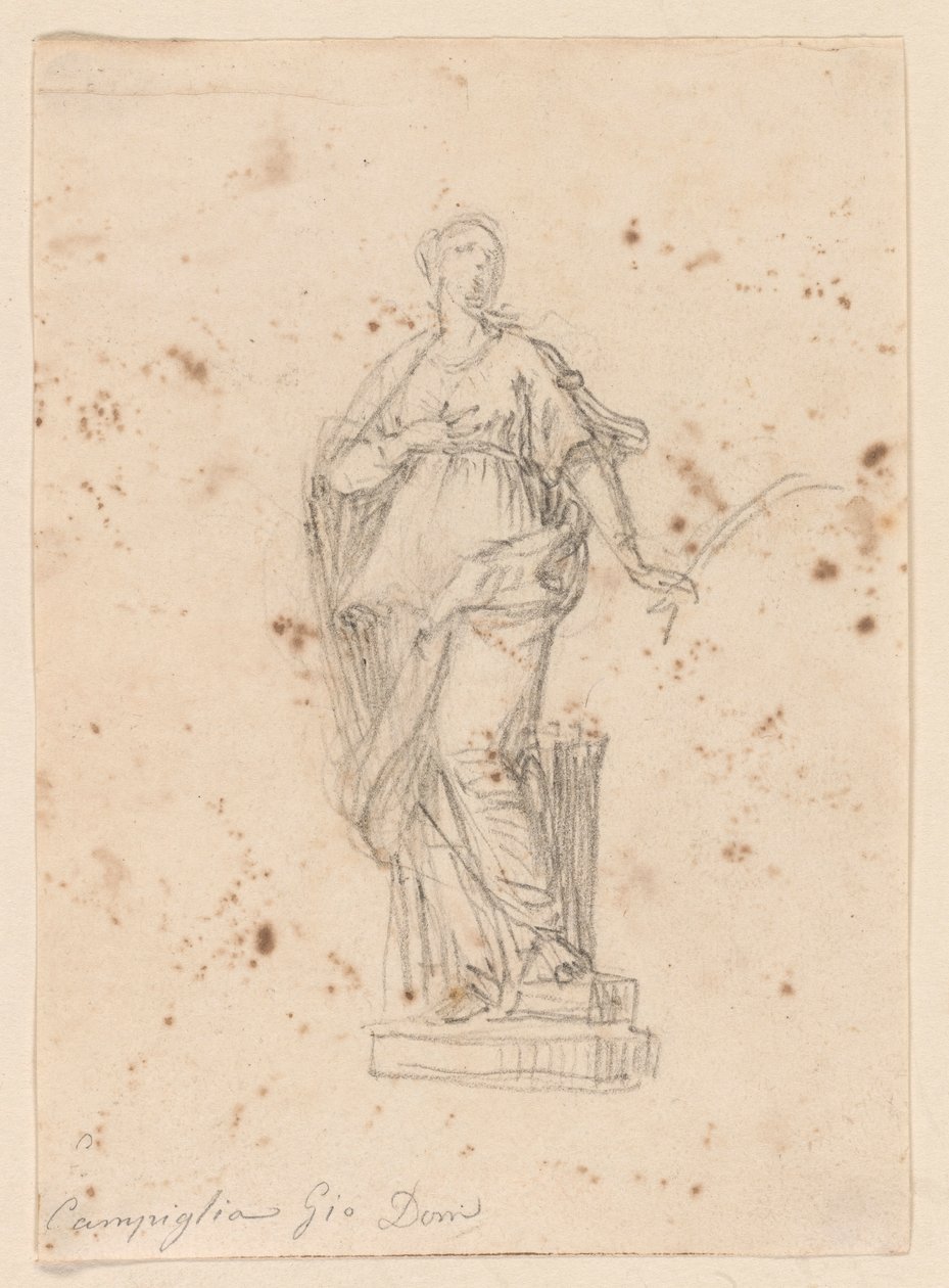Statue of a Female Saint by Giovanni Domenico Campiglia