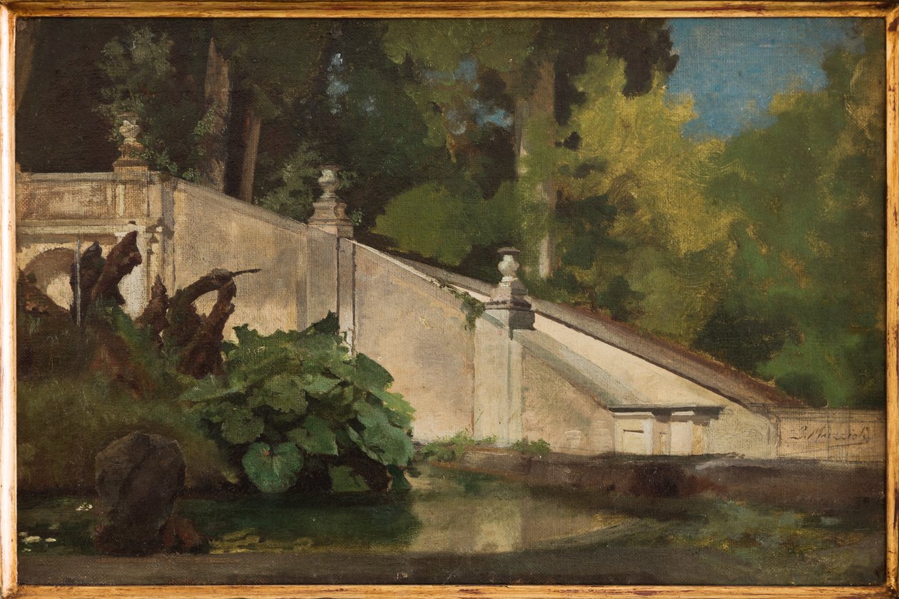 Staircase with Pond by Giovanni Muzzioli